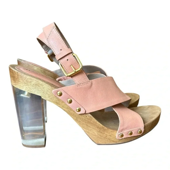Trina Turk Penney Lucite Heel Women’s Size 10 - Picture 1 of 10